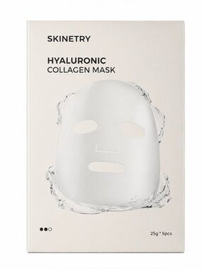 SKINETRY Hyaluronic Collagen Sheet Mask Set | 5-Pack | Hydrating Face Masks | Ne